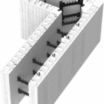 Element ICF Preformed Blocks. Element 6" 90 Corner Block.